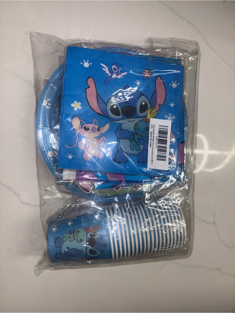 Stitch and Angel Kids Party Tableware Set